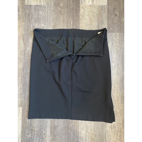 Chicos Womens Size US 10 Black Pencil Skirt A-Line Minimalist Career Office Work - Picture 5 of 10